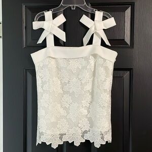 NWT Banana Republic Limited Edition white lace sleeveless top